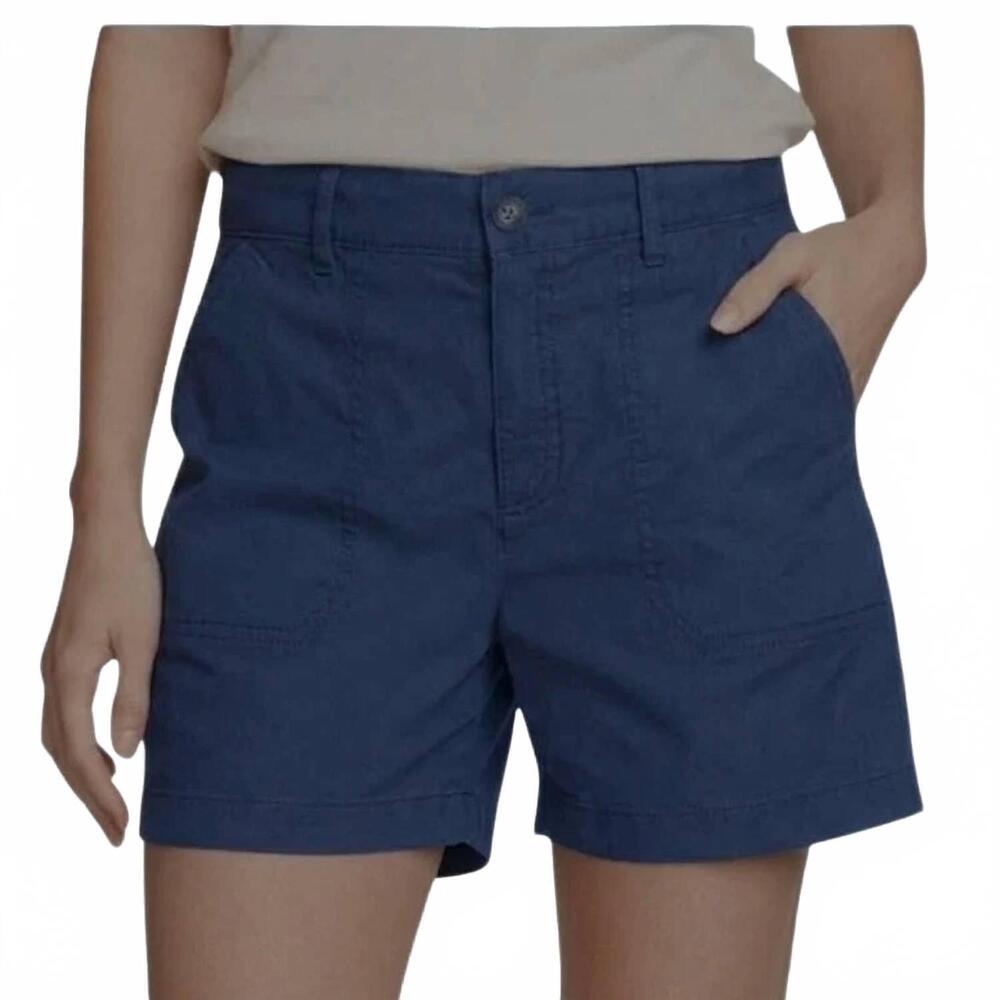 NEW EDDIE BAUER adventurer stretch ripstop shorts in faded blue